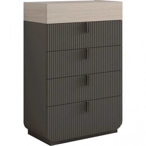 Halo Chest in Cocoa Grey & Warm White Oak